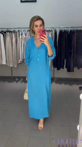 Vestido Helena – Elegância e Conforto para o Dia a Dia