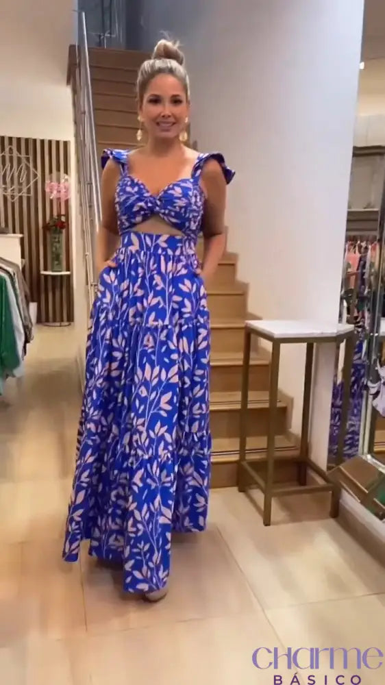 Vestido Longo Aurora – Elegância e Conforto em Cada Detalhe