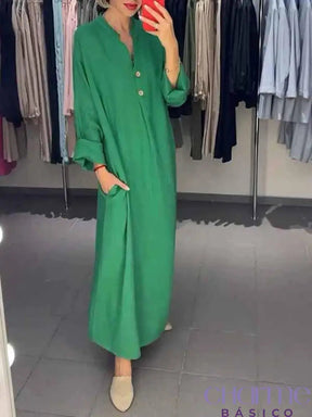 VESTIDO ANA - SIMPLICIDADE E ELEGÂNCIA EM LINHO -