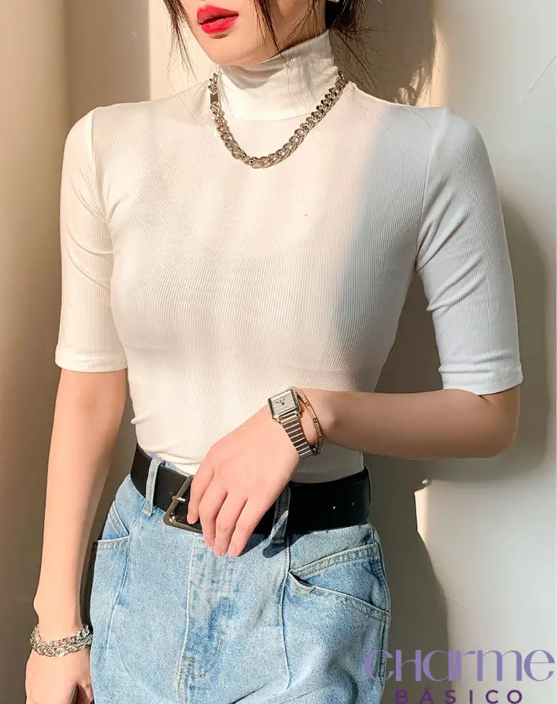 Blusa Maison Gola Alta