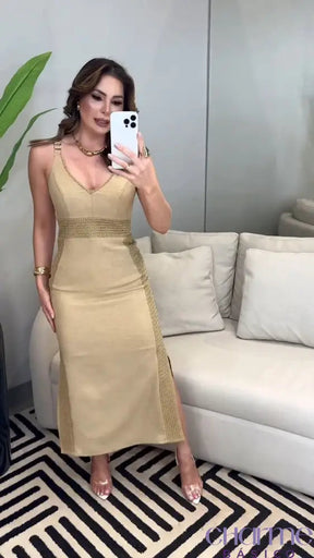 Vestido Bella Linen – Elegância Atemporal com Toque Sofisticado!