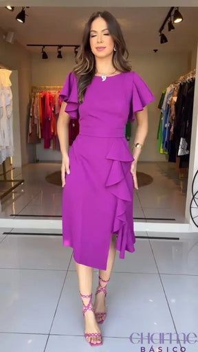 Vestido Amethyst – A Delicadeza da Elegância!